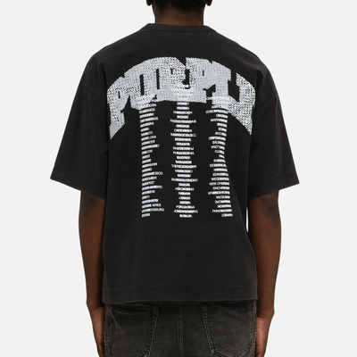 Purple Brand Black Slab Heavyweight T-Shirt