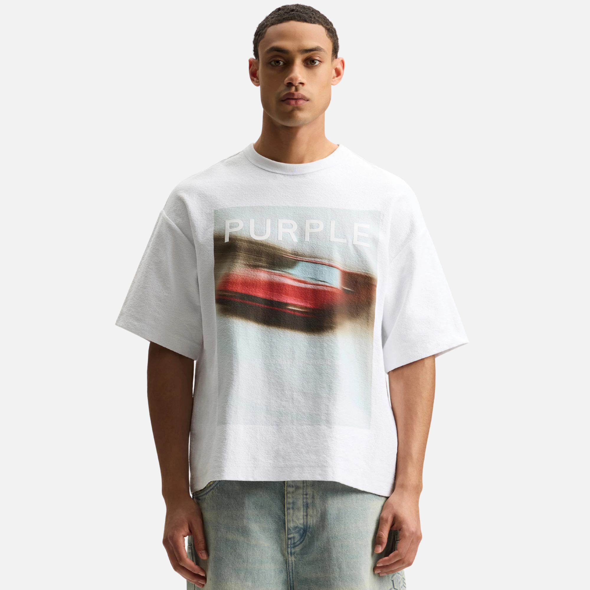 Purple Brand White Tunnel Vision T-Shirt