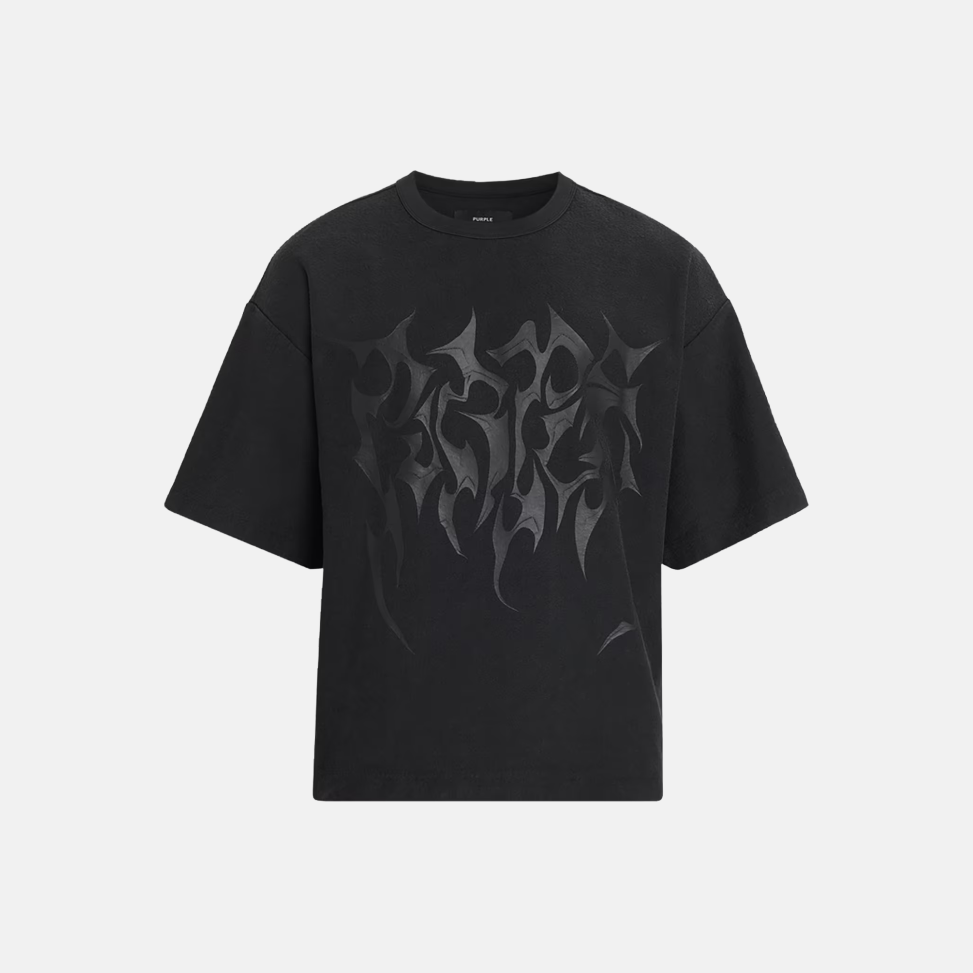 Purple Brand Black Graphic Gothic T-Shirt