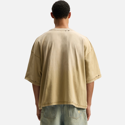 Purple Brand Khaki Voltage Script T-Shirt