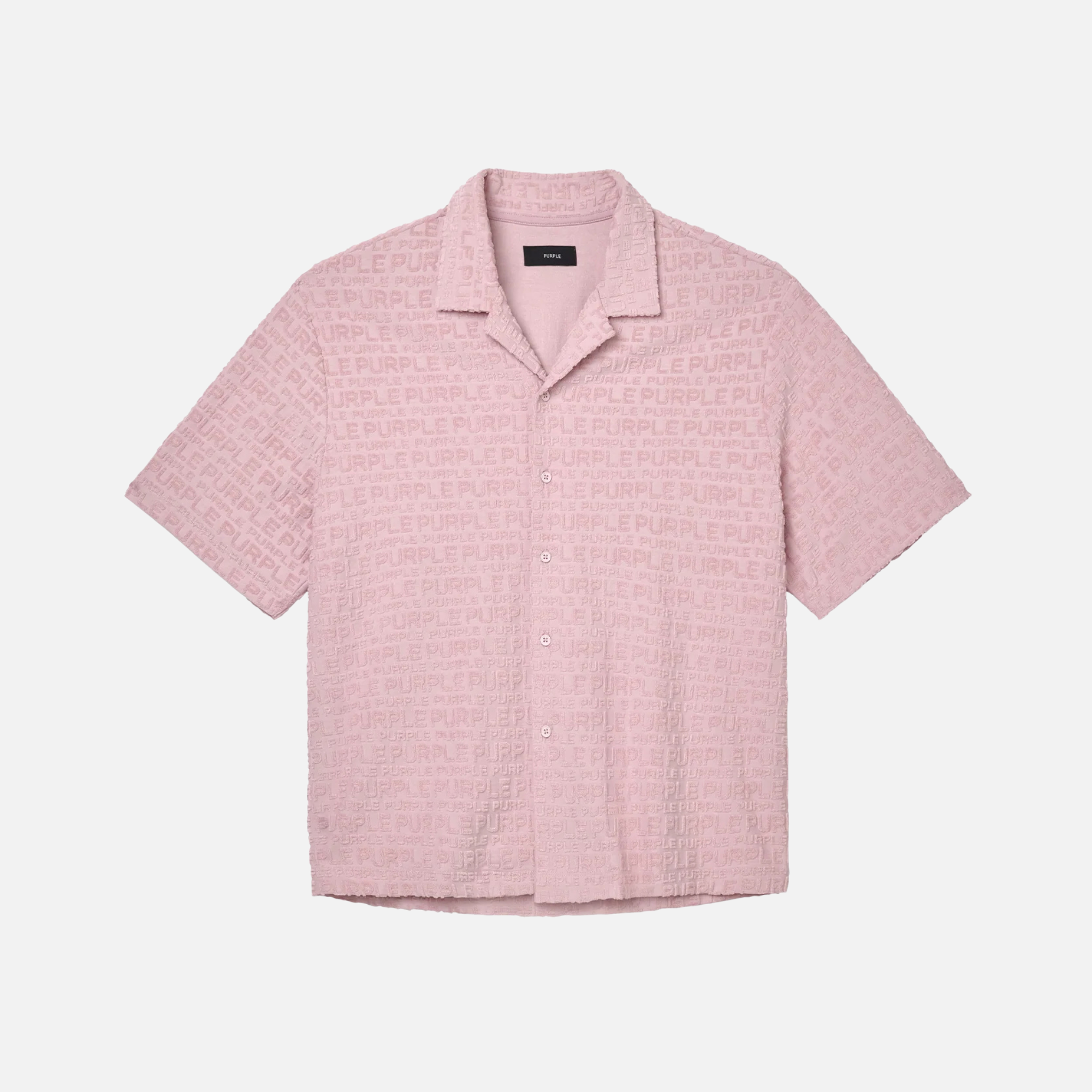 Purple Brand Pink Jacquard Terry Shirt
