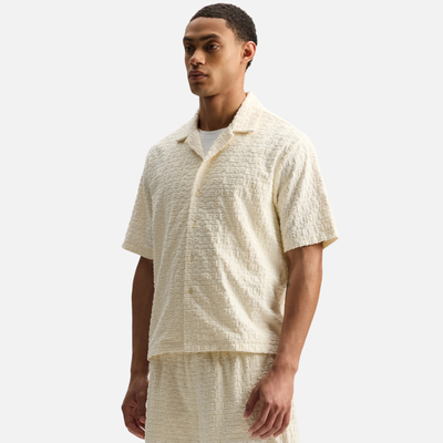 Purple Brand White Jacquard Terry Shirt