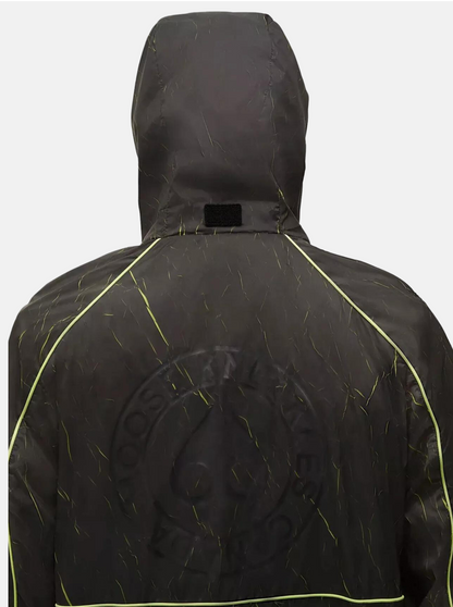 Moose Knuckles Davenport Black Lime Crinkle Jacket