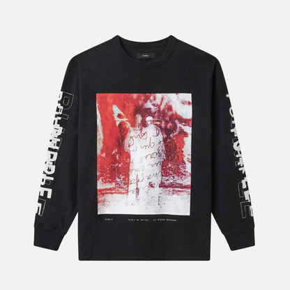 Purple Brand Black Inferno Long Sleeve T-Shirt