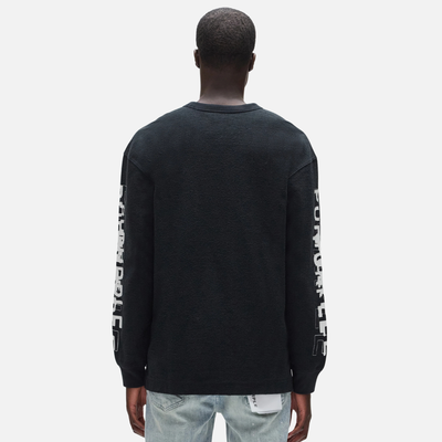 Purple Brand Black Inferno Long Sleeve T-Shirt