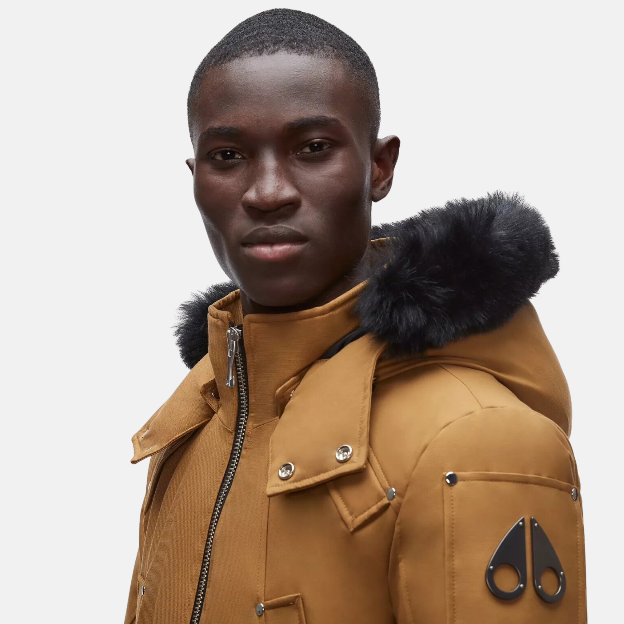 Moose Knuckles Original Tapenade Ballistic Bomber Neoshear Coat Puffer Reds