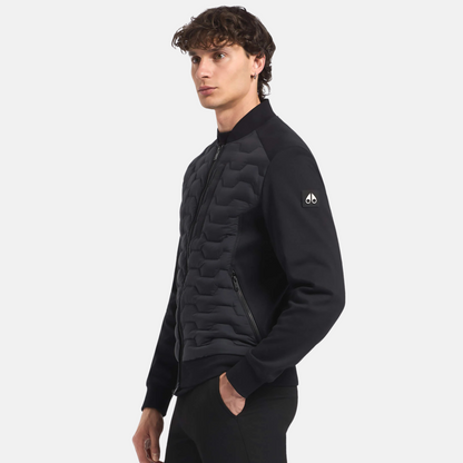 Moose Knuckles Black Granite Bomber Jacket