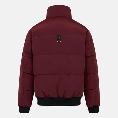 Moose Knuckles Beet Red High Point Bomber Jacket