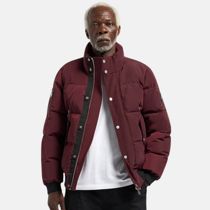 Moose Knuckles Beet Red High Point Bomber Jacket