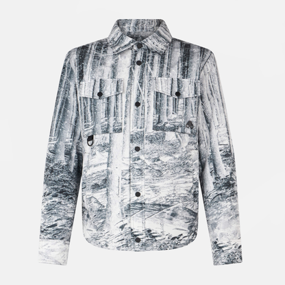 Moose Knuckles Forest Print West Shirt Jacket