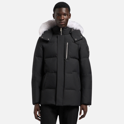 Moose Knuckles Black Cloud Shearling 3Q Jacket