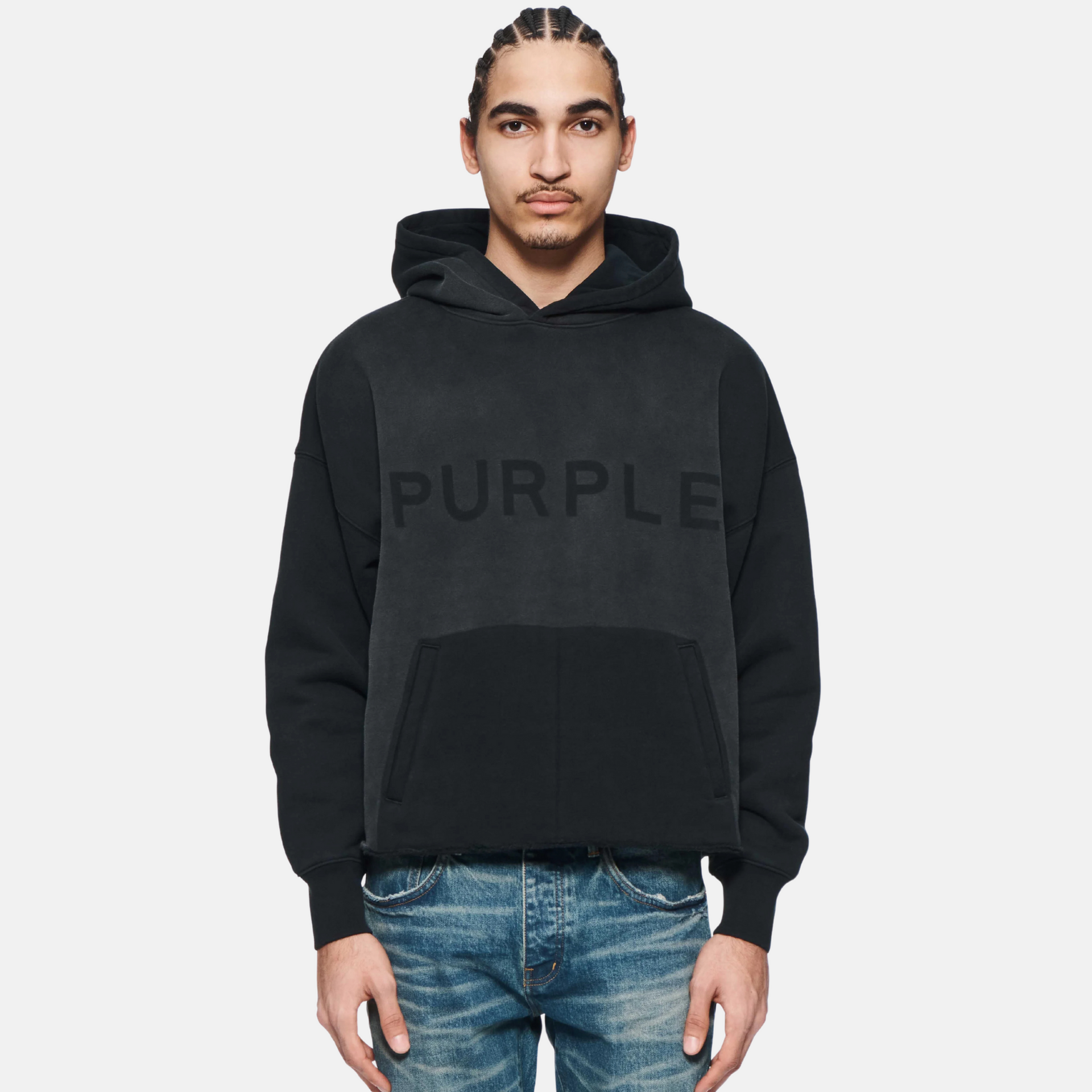 Purple Brand Shadow Wordmark Oversized Hoodie – Puffer Reds