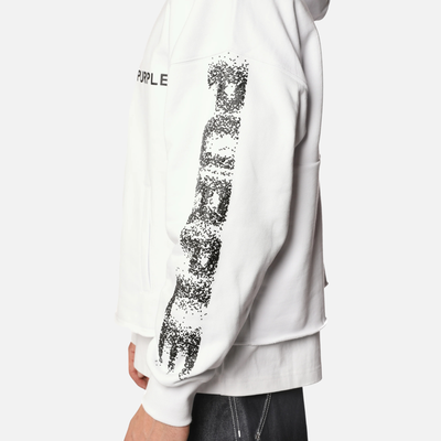 Purple Brand White Heavyweight Oversized Hoodie