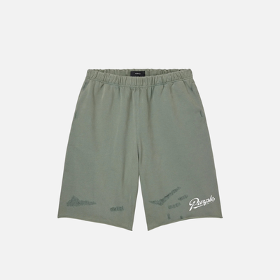 Purple Brand Green Slugger Script Long Shorts