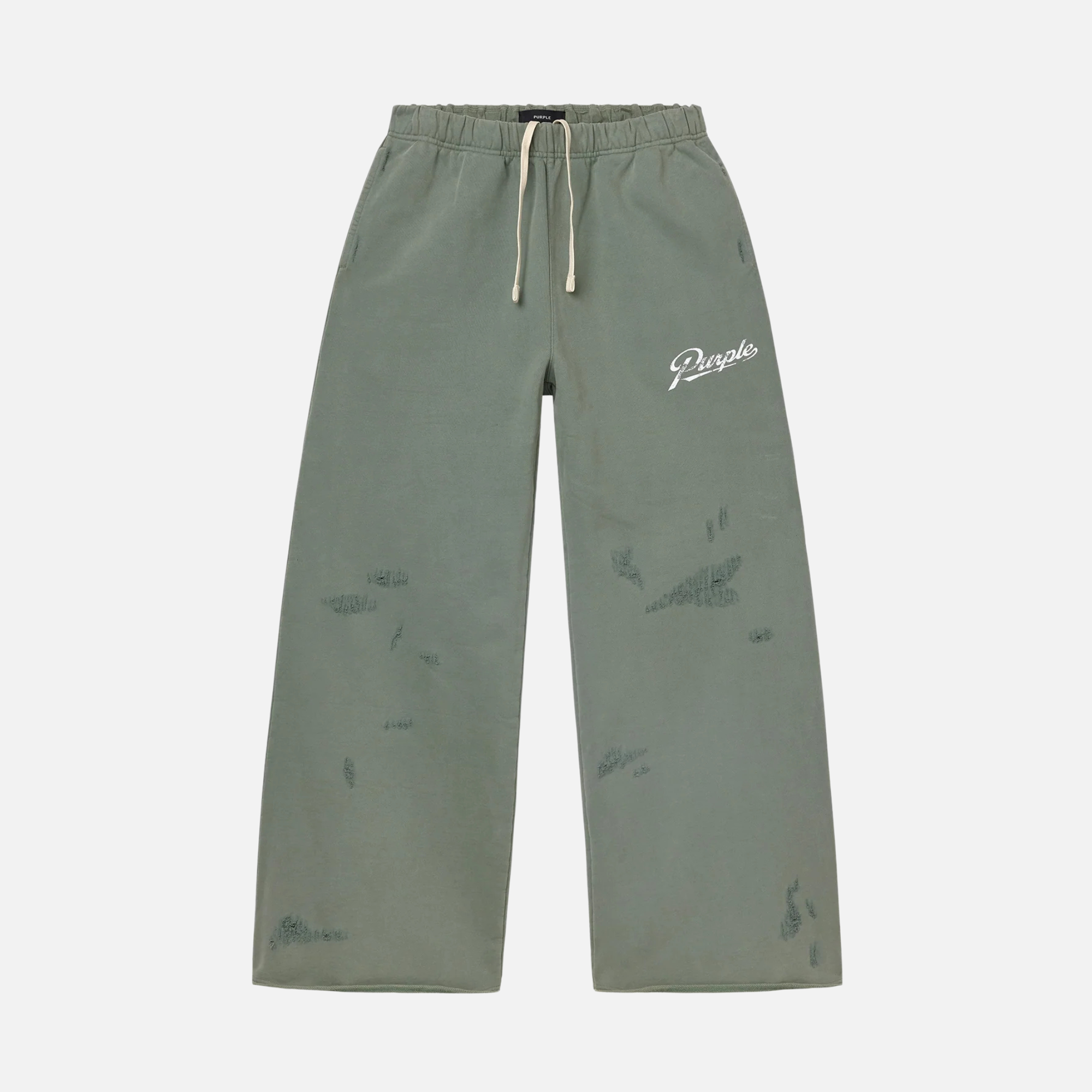 Purple Brand Green Slugger Script Sweatpants