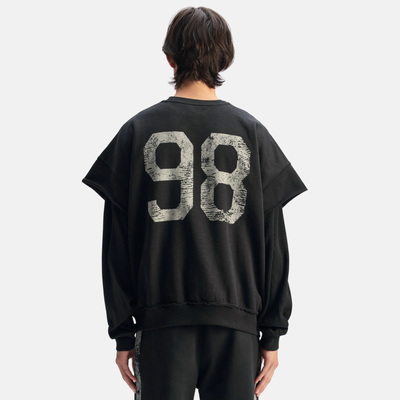 Purple Brand St. Violets Crystals Muscle Black Fleece
