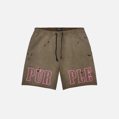 Purple Brand Slab Outline Shorts