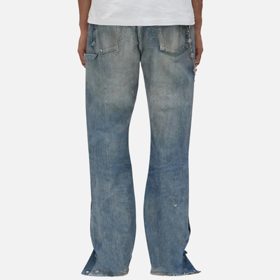 Purple Brand Blue Twill Snap Carpenter Pants