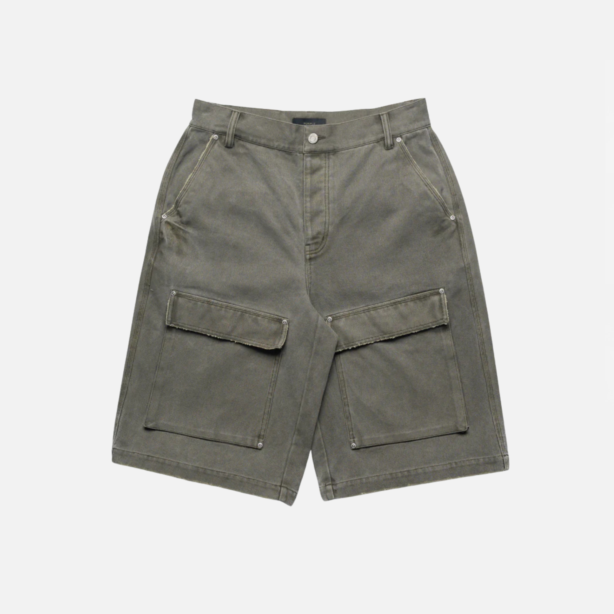 Purple Brand Canvas Cargo Shorts