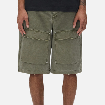 Purple Brand Canvas Cargo Shorts