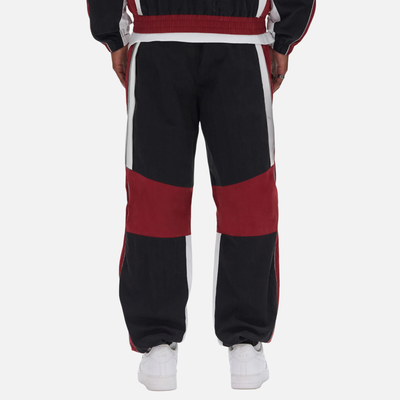 Purple Brand Black Red Poplin Wordmark Track Pants