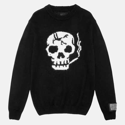 Ksubi Black Dead Knit Crew Sweater