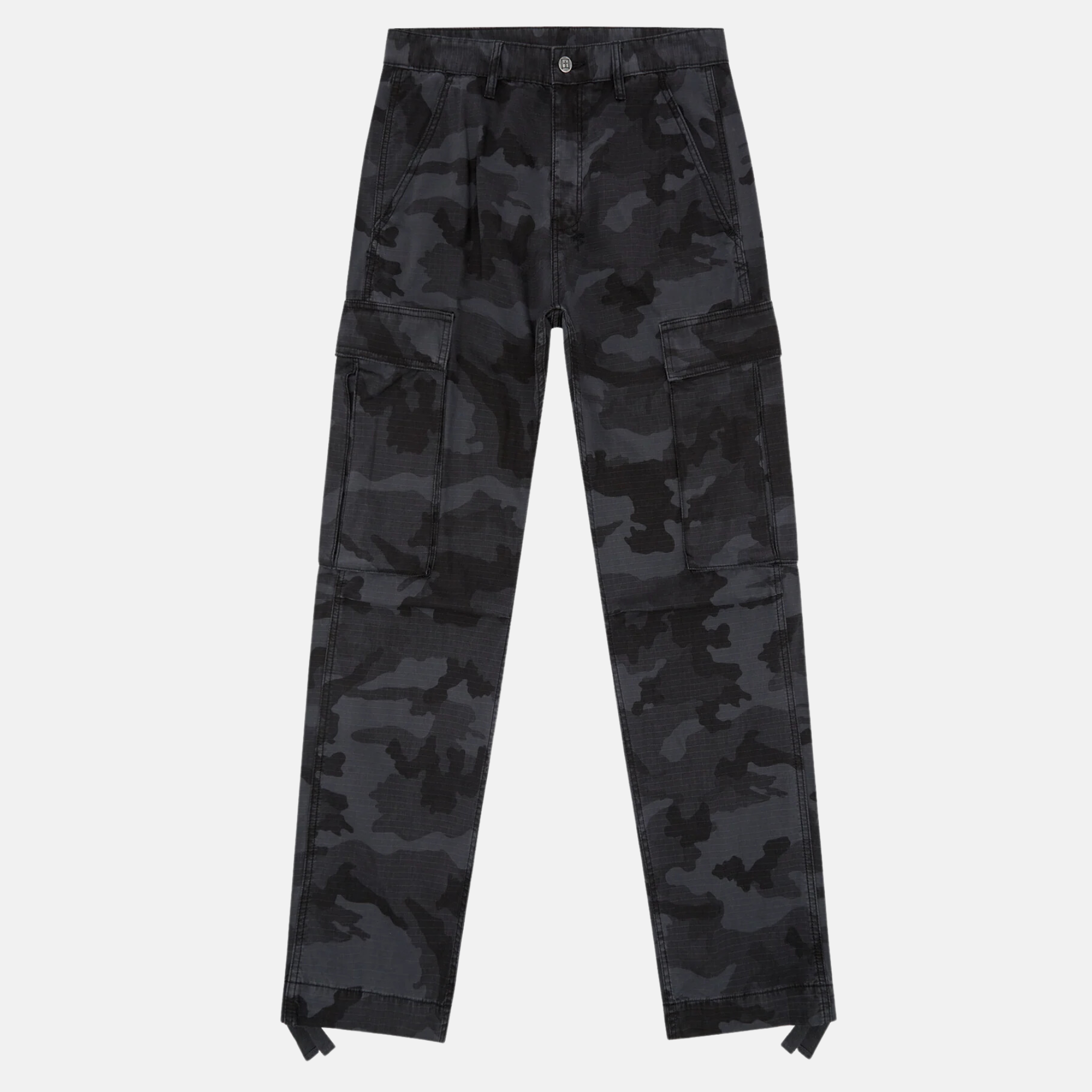 Ksubi Black Camo Fugitive Cargo Pants