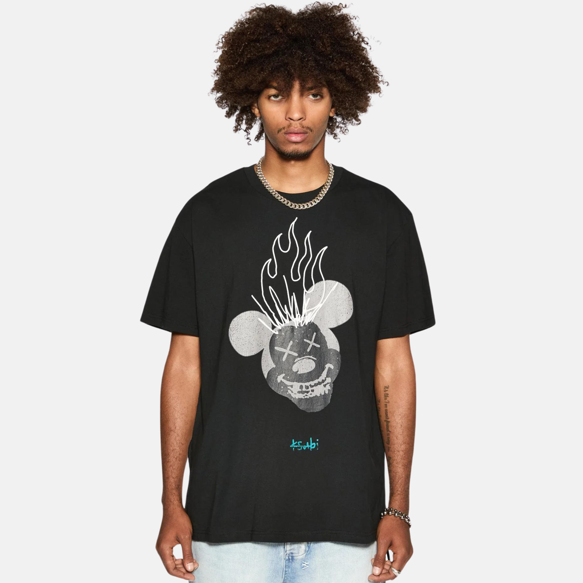 Ksubi Jet Black Burn Biggie T-Shirt