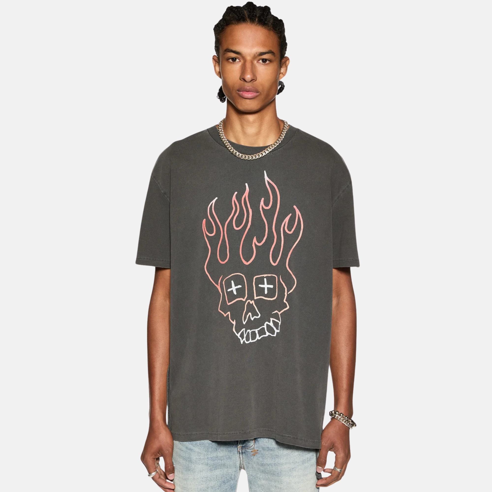 Ksubi Faded Black Skull Biggie T-Shirt