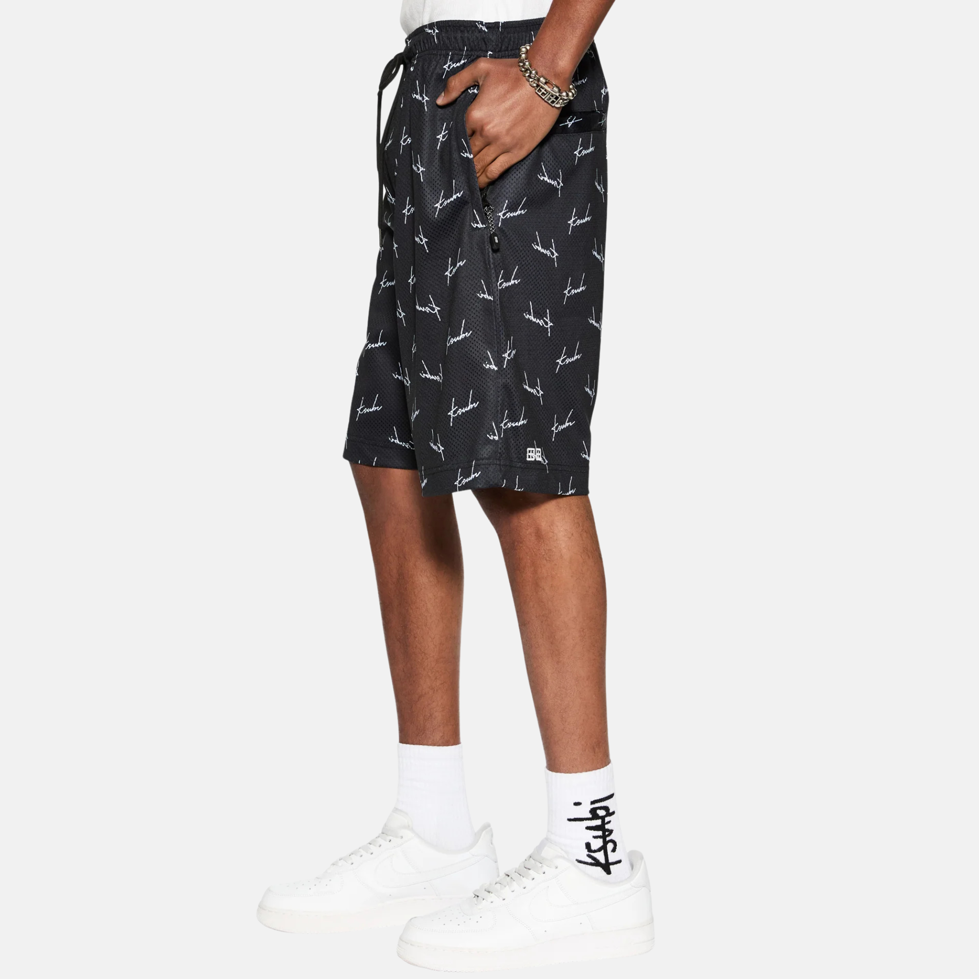 Ksubi Skript Mesh Basketball Shorts