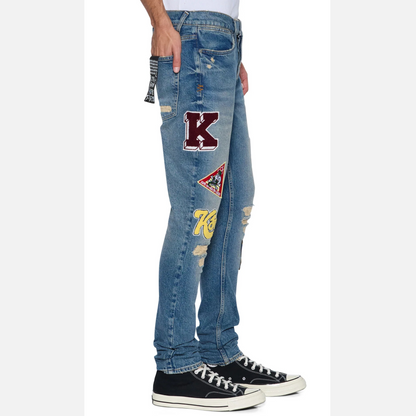 Ksubi Van Winkle Rodeo Patched Jeans