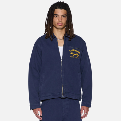 Ksubi Ink Blue Mechanik Chainstitch Jacket