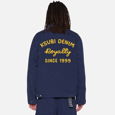 Ksubi Ink Blue Mechanik Chainstitch Jacket