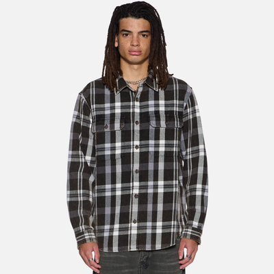 Ksubi Black Check Rosebowl LS 1999 Button-Up Shirt