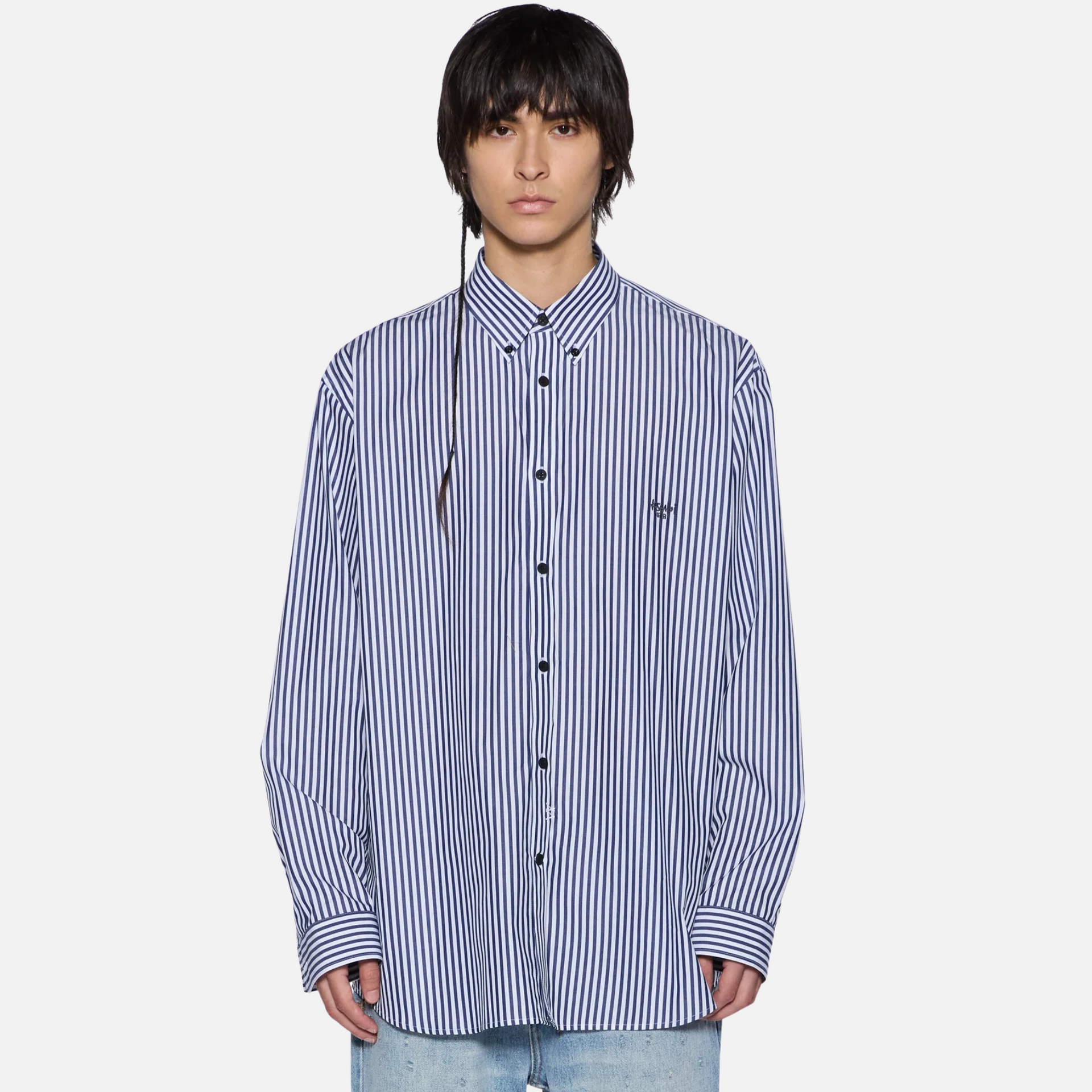 Ksubi Ksignature White Stripe Button-Down Shirt – Puffer Reds