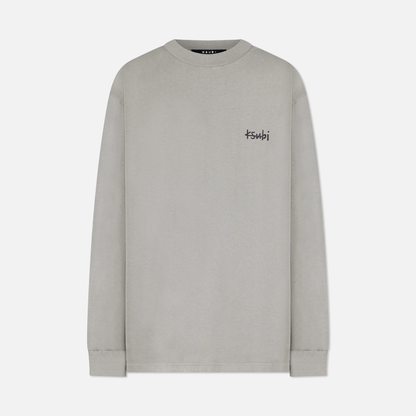 Ksubi Dust Grey All Day Biggie Long Sleeve T-Shirt