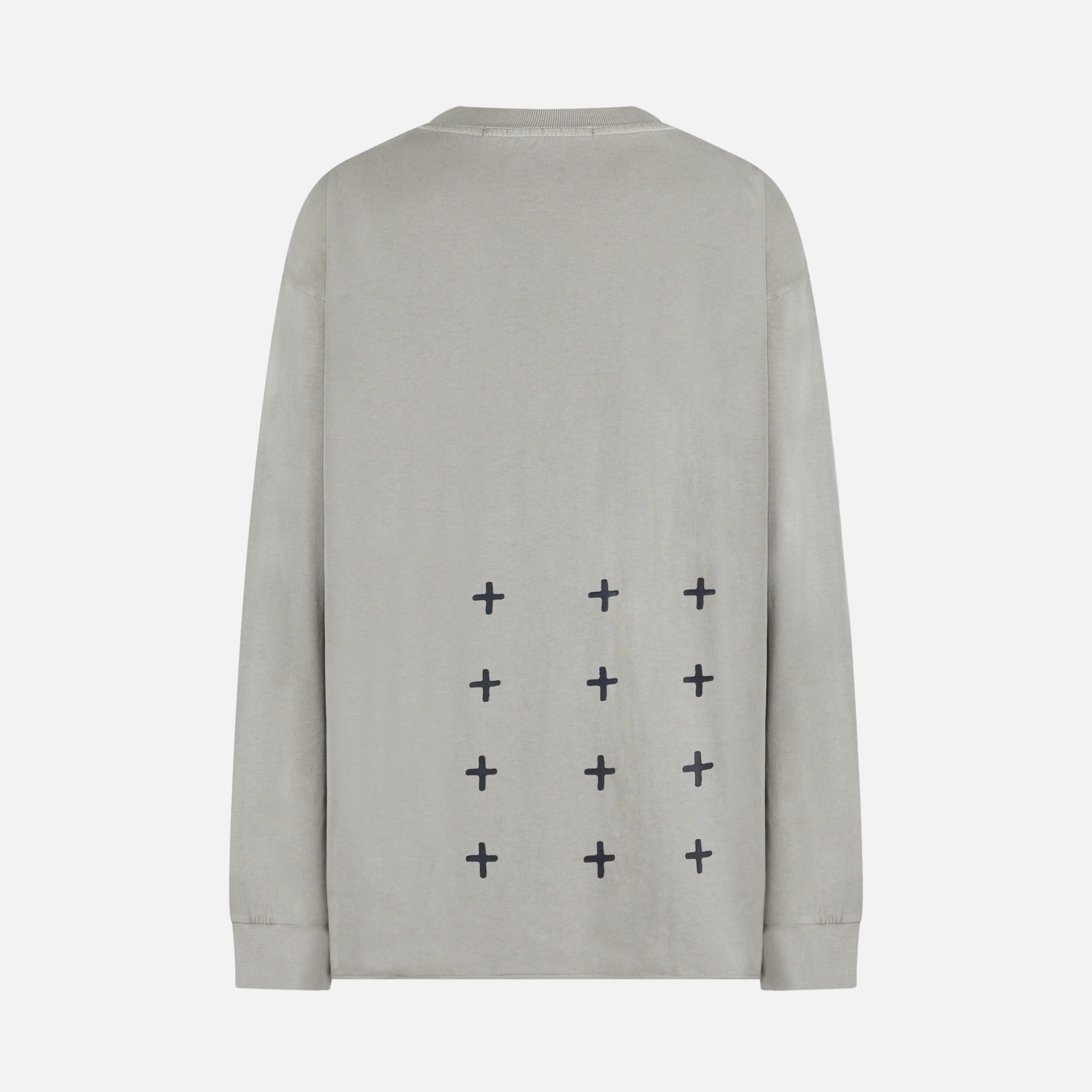Ksubi Dust Grey All Day Biggie Long Sleeve T-Shirt