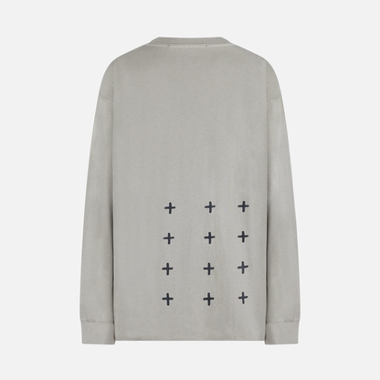 Ksubi Dust Grey All Day Biggie Long Sleeve T-Shirt
