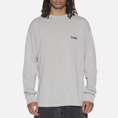 Ksubi Dust Grey All Day Biggie Long Sleeve T-Shirt