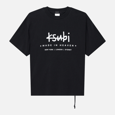 Ksubi Black Plated Ekcess SS T-Shirt