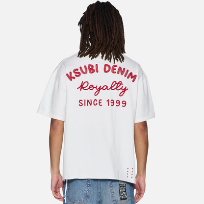 Ksubi Vintage White Mekanik Ekcess SS T-Shirt