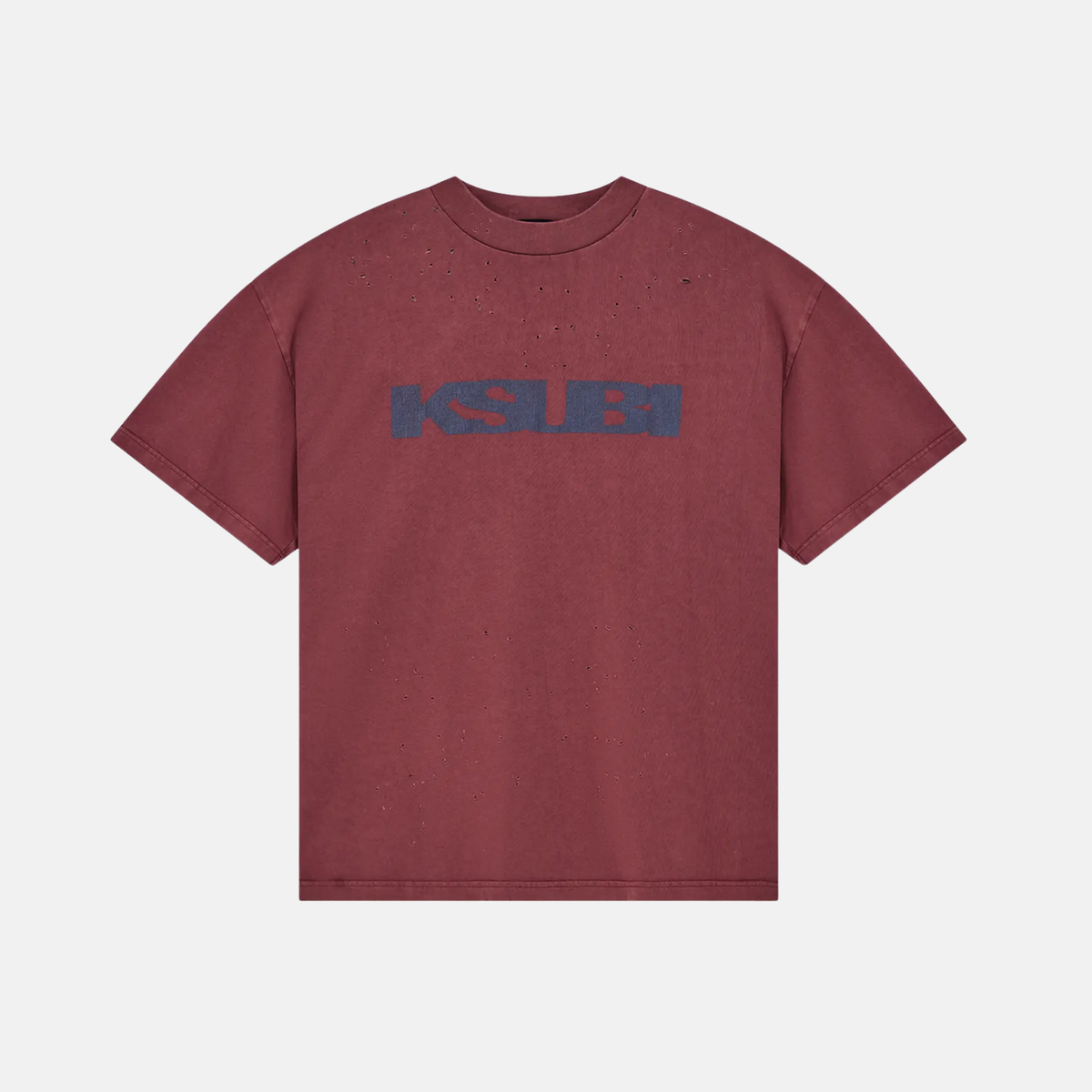 Ksubi Blasted Ekcess Maroon T-Shirt