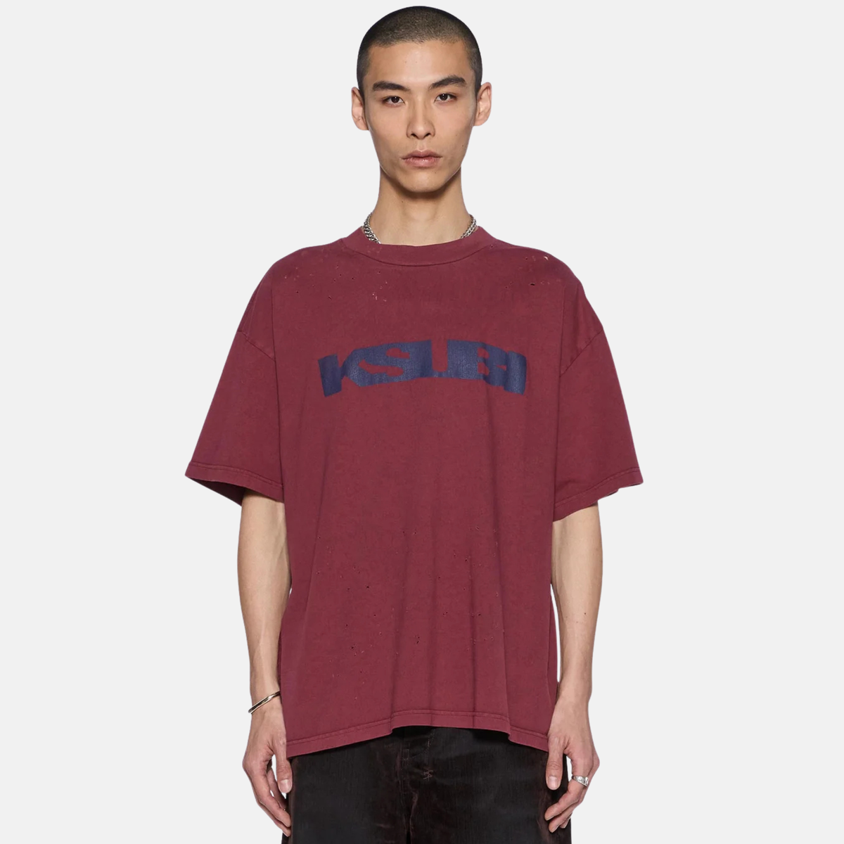 Ksubi Blasted Ekcess Maroon T-Shirt