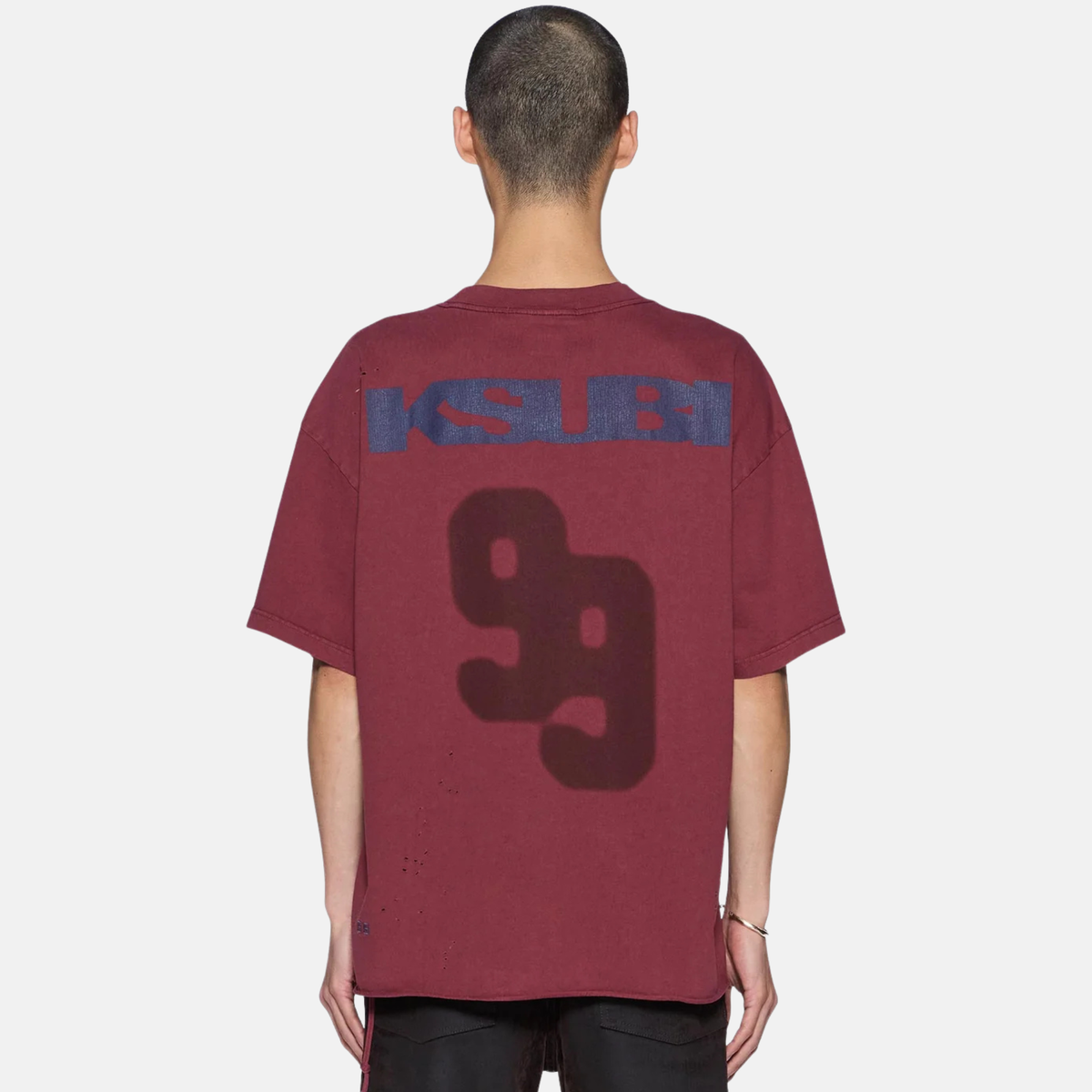 Ksubi Blasted Ekcess Maroon T-Shirt