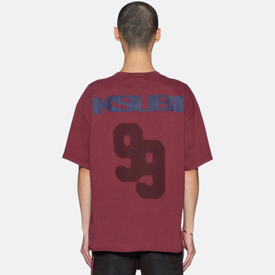 Ksubi Blasted Ekcess Maroon T-Shirt