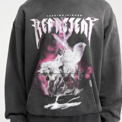 Represent Vintage Grey Take Me Higher Hoodie