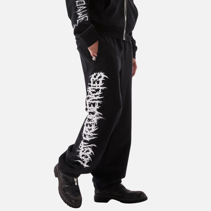 RTA Brand Rafa Black Cyber Lost Frequencies Sweatpants