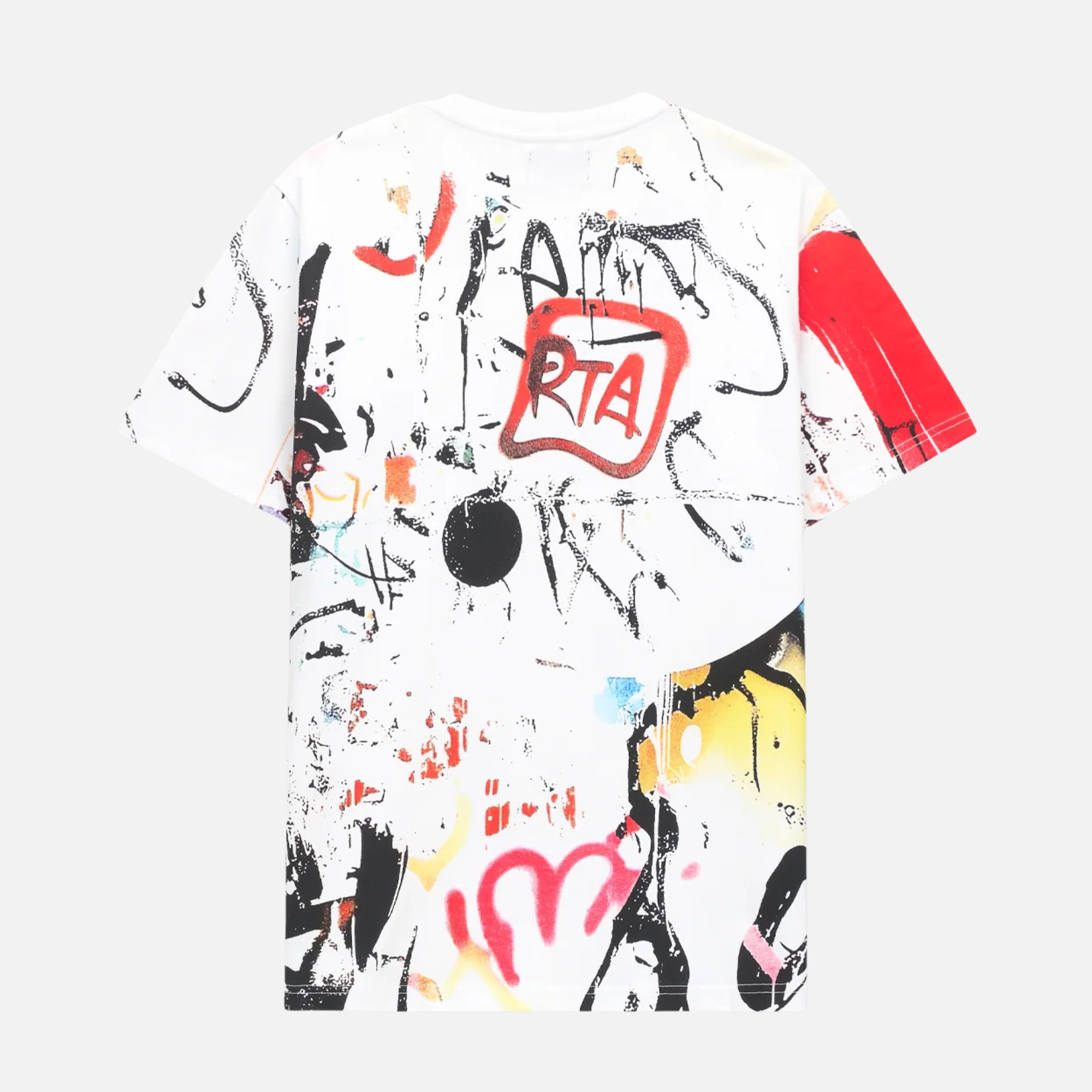 RTA Brand Liam White Graffiti T-Shirt
