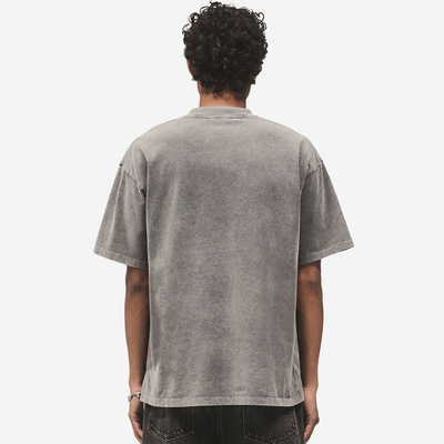 Represent Vintage Grey Script Logo T-Shirt