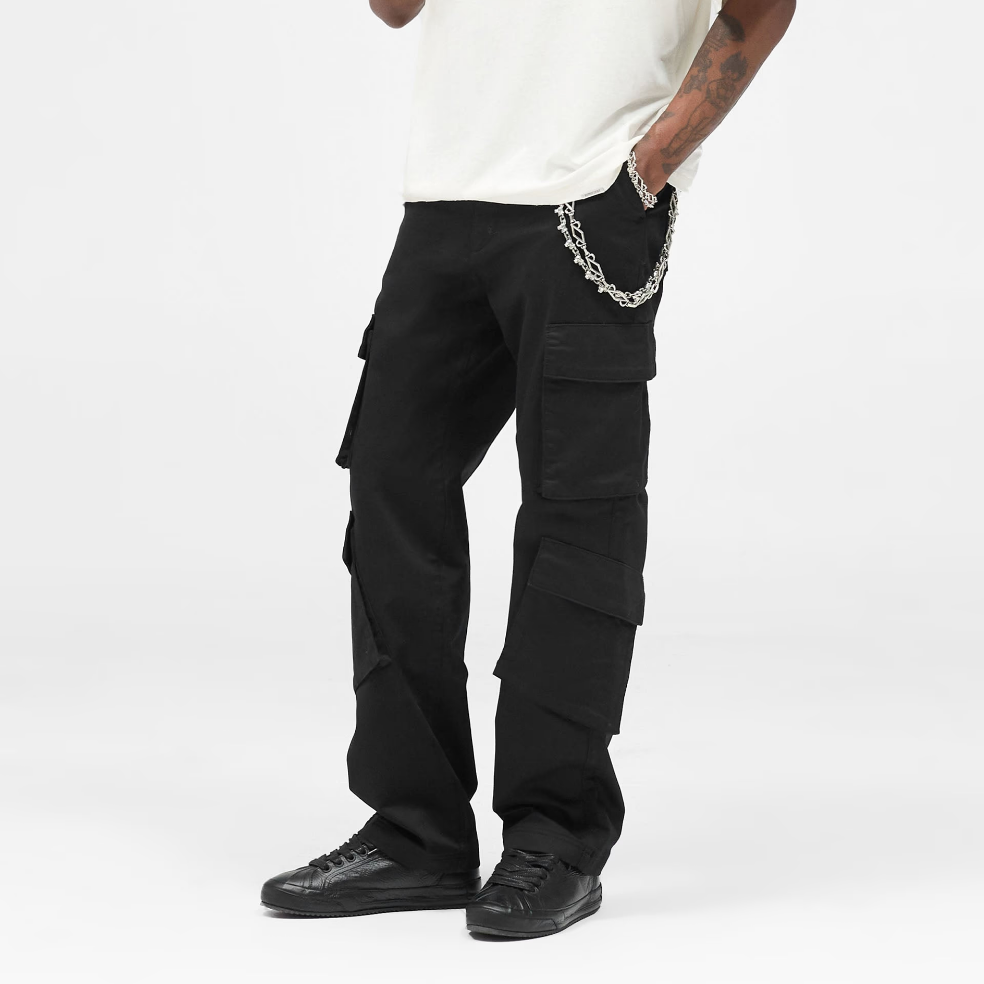 Represent Black Cargo Pants